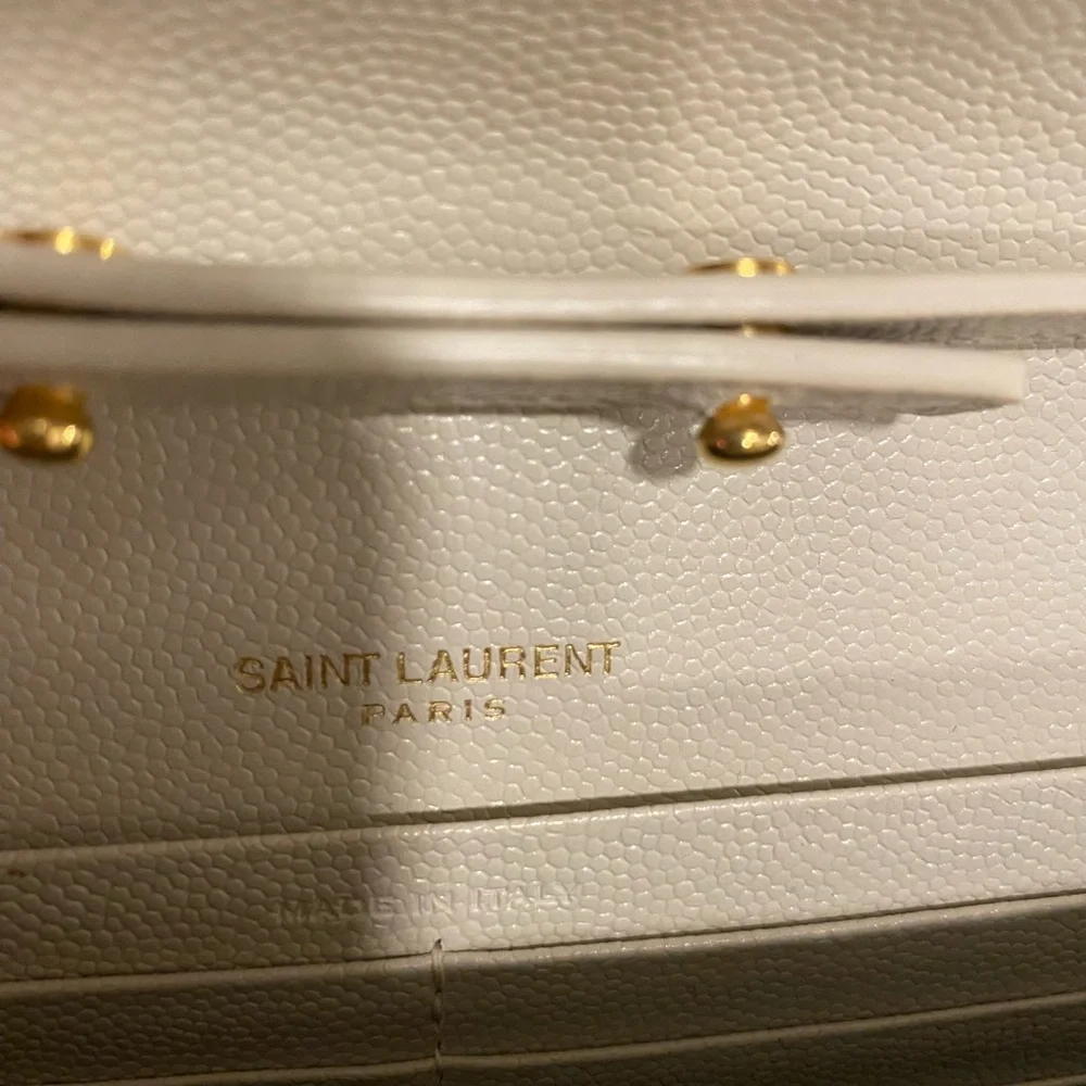 Yves Saint Laurent Ivory Quilted Crossbody with Gold Accents
Lightly used - Picture 2 of 6